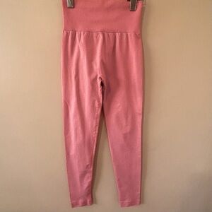 Lululemon|$15| Bright Coral Pink High-Waisted Running Activewear Leggings Sz 6